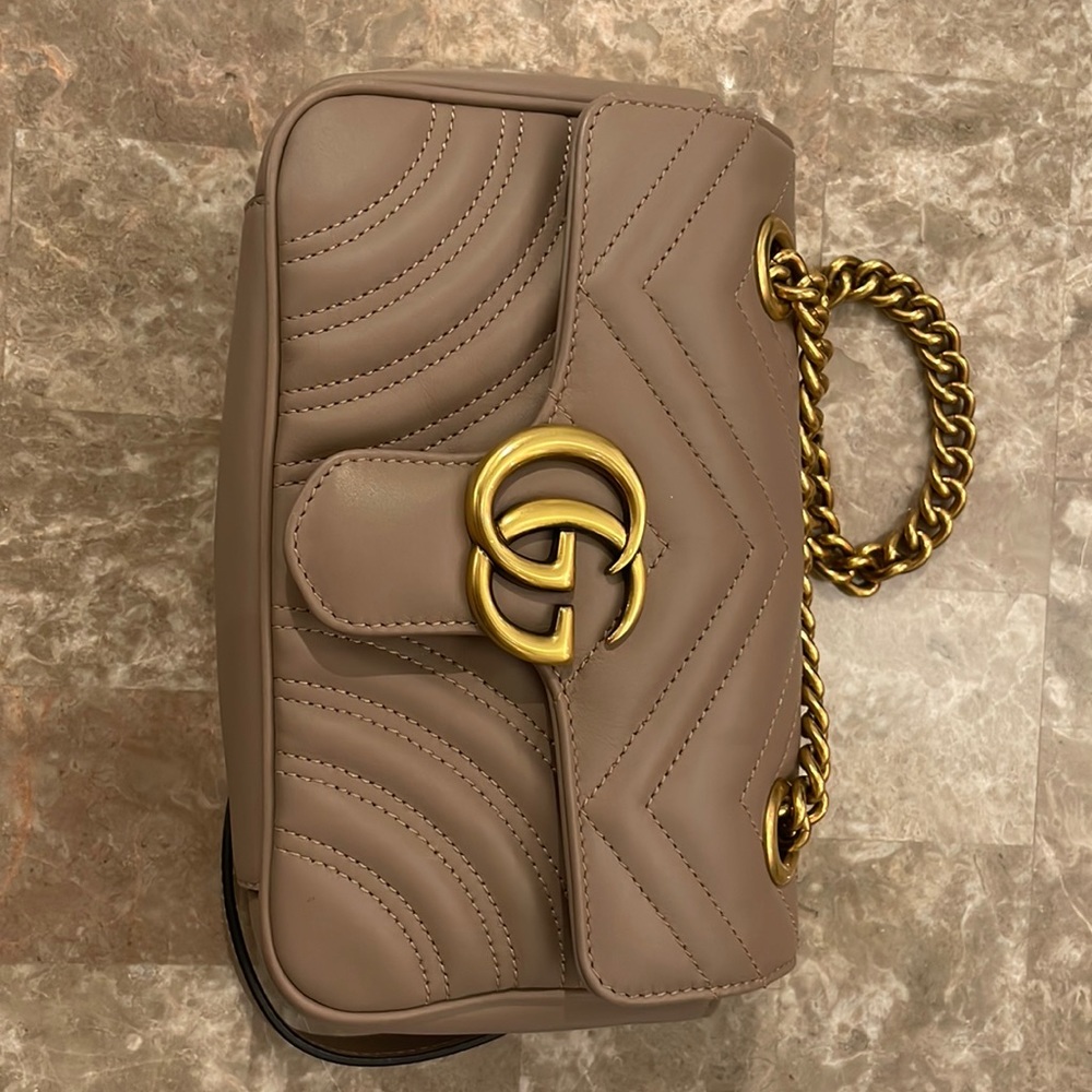 Flash Sale! Gucci Marmont Matelasse GG Mini Dusty Pink